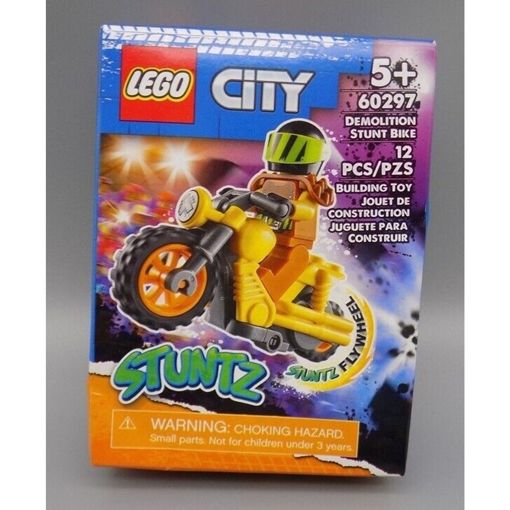 Lego City #60297 Stuntz Bike & Minifig Sealed Box 12 Pieces